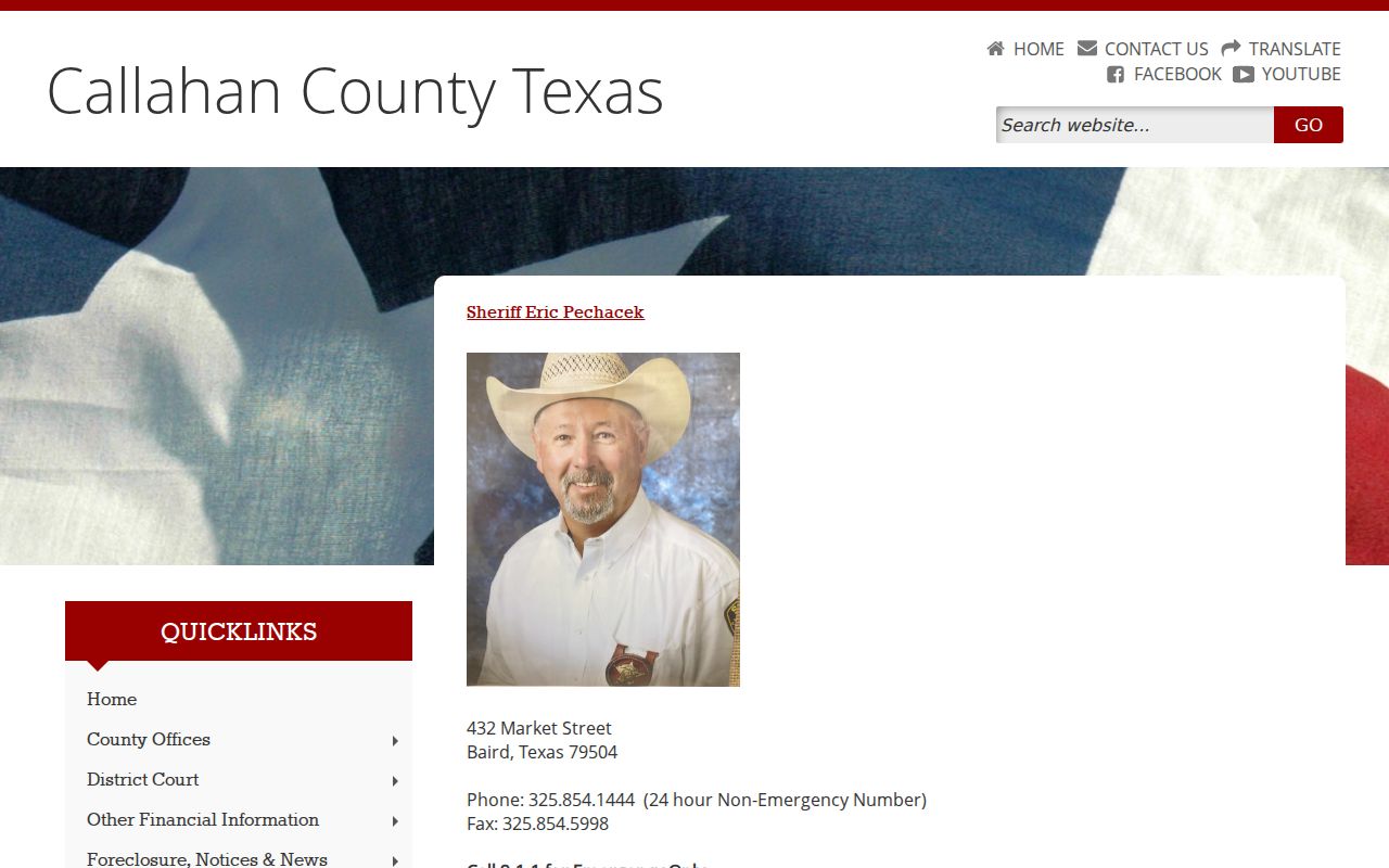Callahan County sheriff criminal records and arrest links